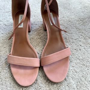 Steve Madden pink block heels